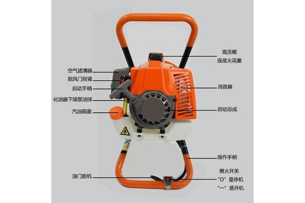 二沖程挖坑機和二沖程挖坑機的使用說明